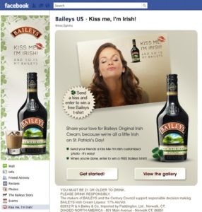 Top 5 Patrick's Day Social Media Campaigns Matrix Internet Baileys_kiss_940