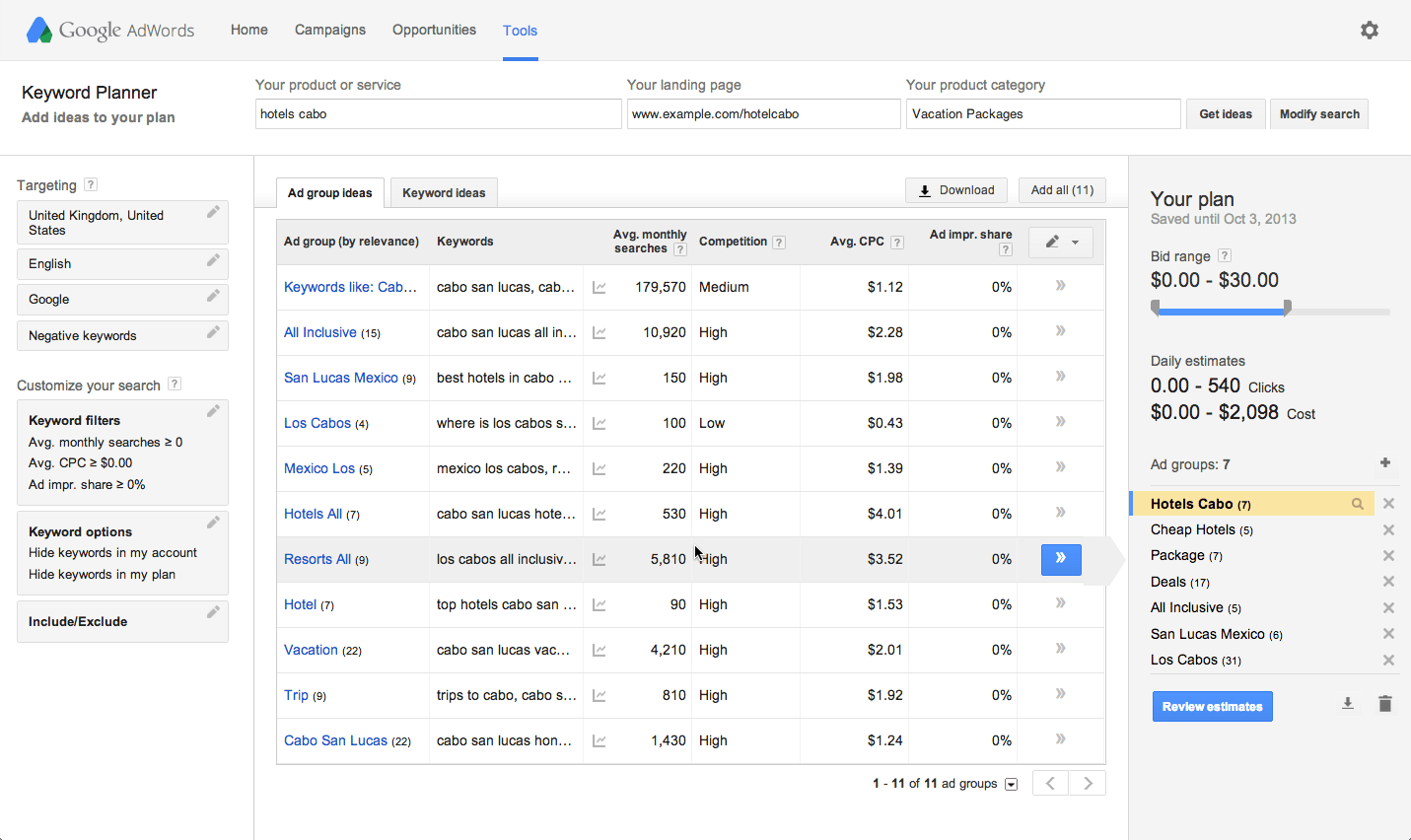 The Top 5 Ways Marketing Managers Can Get Ahead With Their SEO Matrix Internet google-keyword-planne