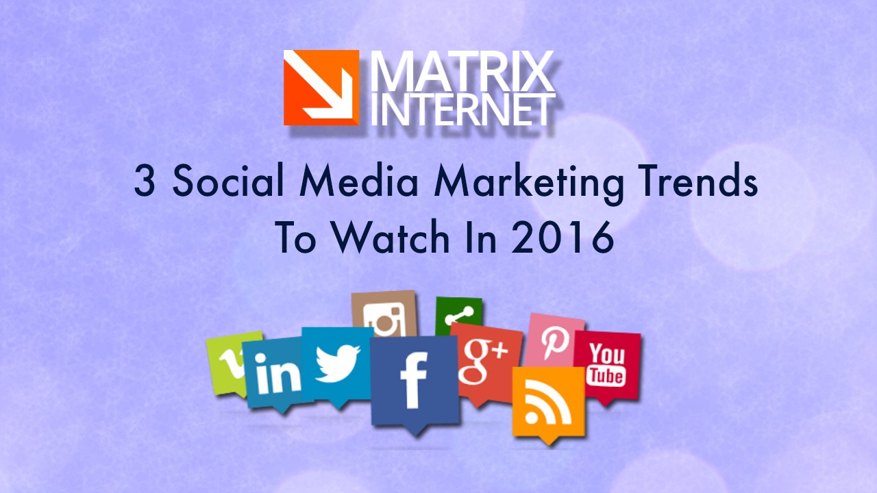 Three Social Media Marketing Trends To Watch In 2016