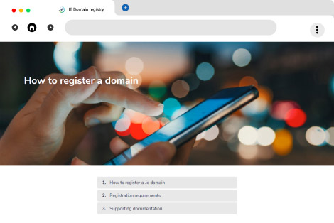 IE Domain Registry Banner