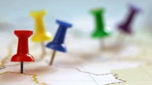Google Ads On A Moderate Budget Matrix Internet Map with pins