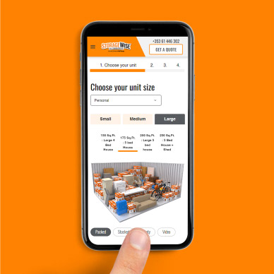 Storage Wise Mobile Website