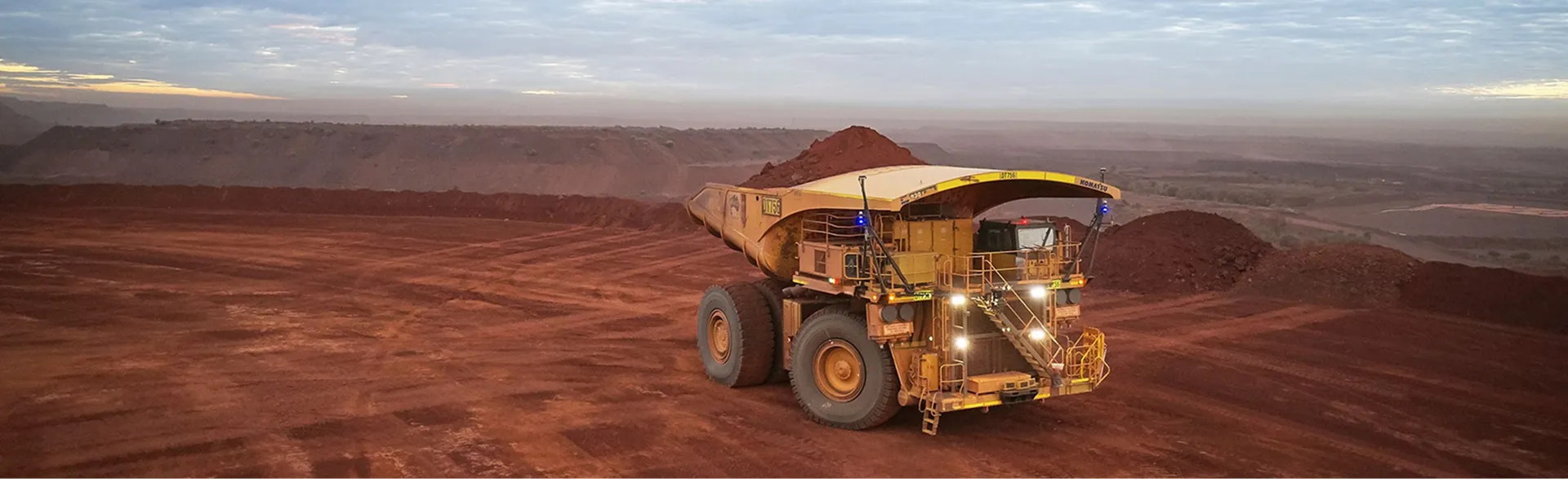 Timoney vehicle at work in a desert