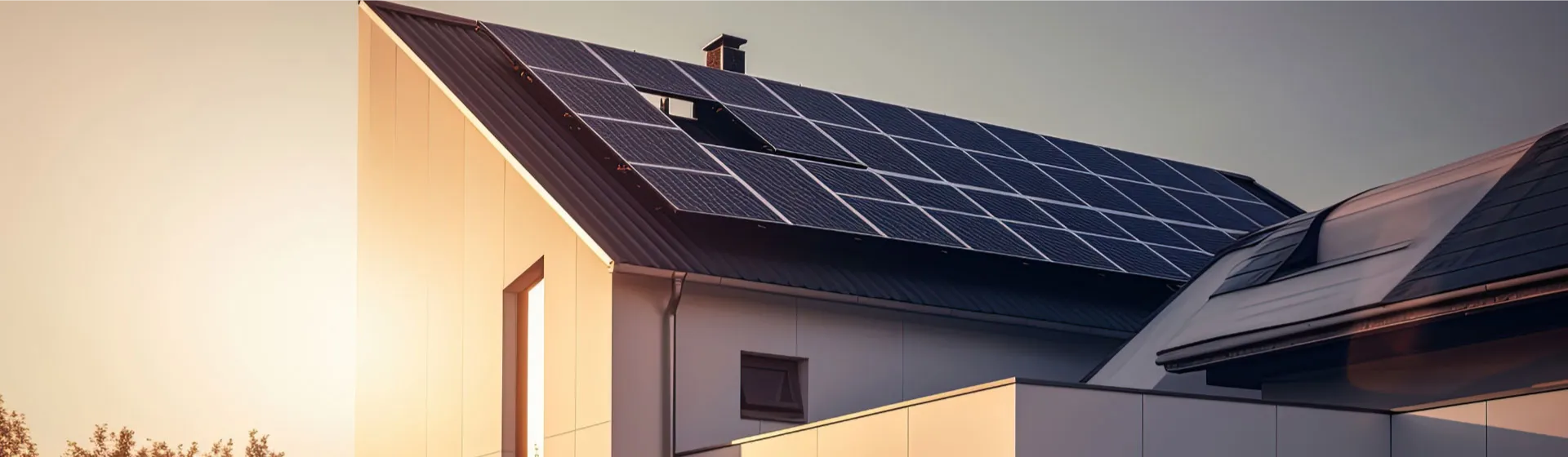 Solar roof banner