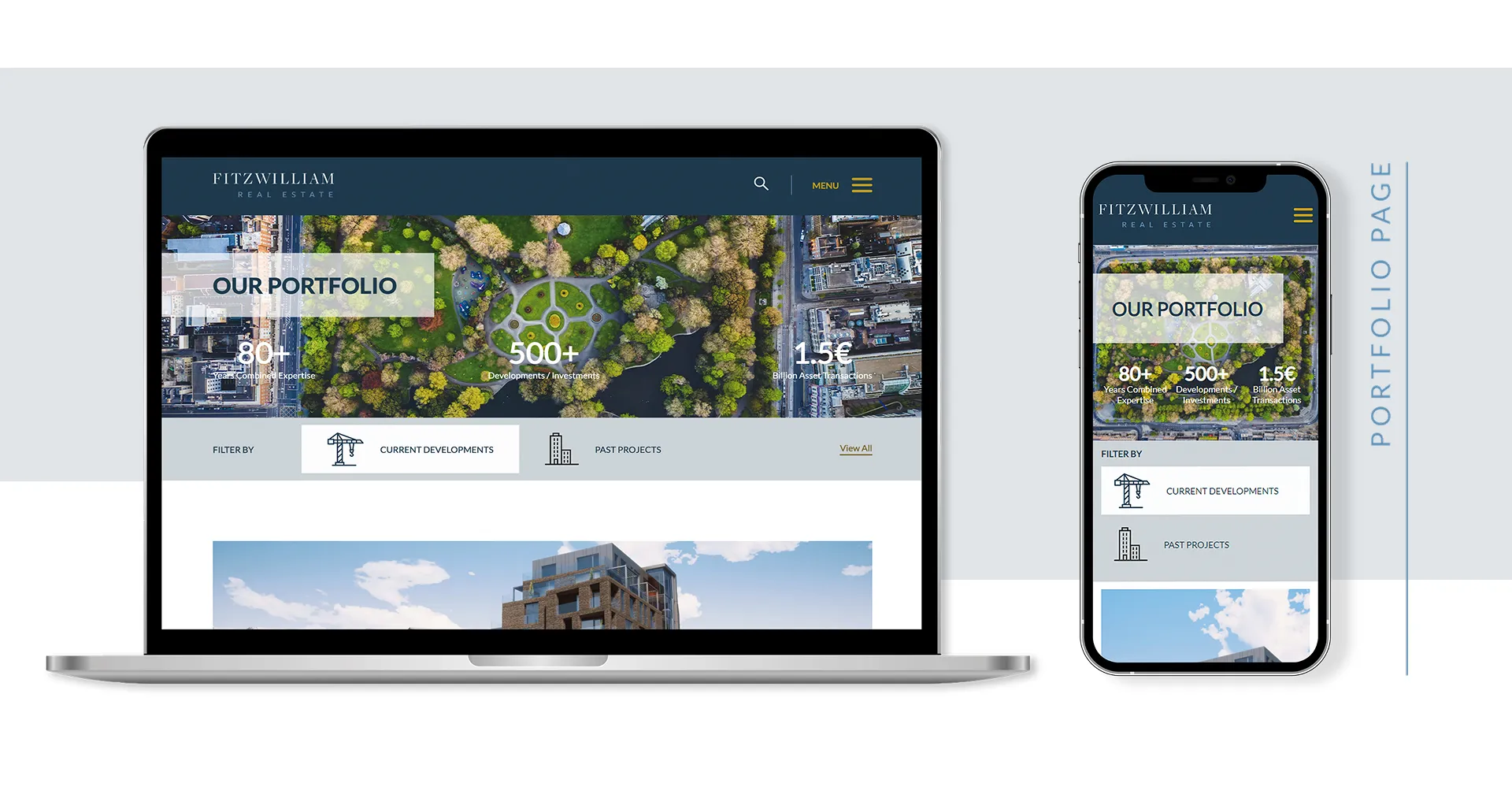 Responsive website design - Fitzwilliam Real Estate Capital