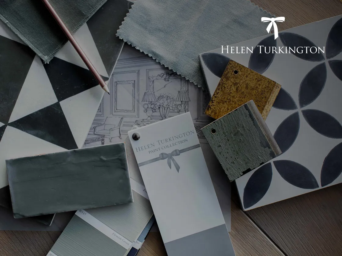 Helen Turkington Matrix Internet Helen Turkington logo with patterned designs in the background