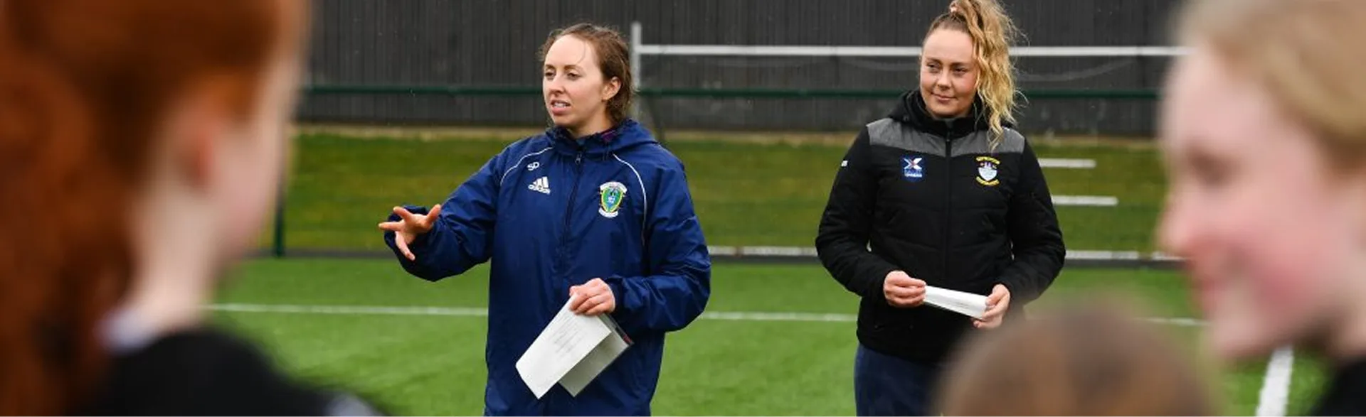 Ladies Gaelic football training session