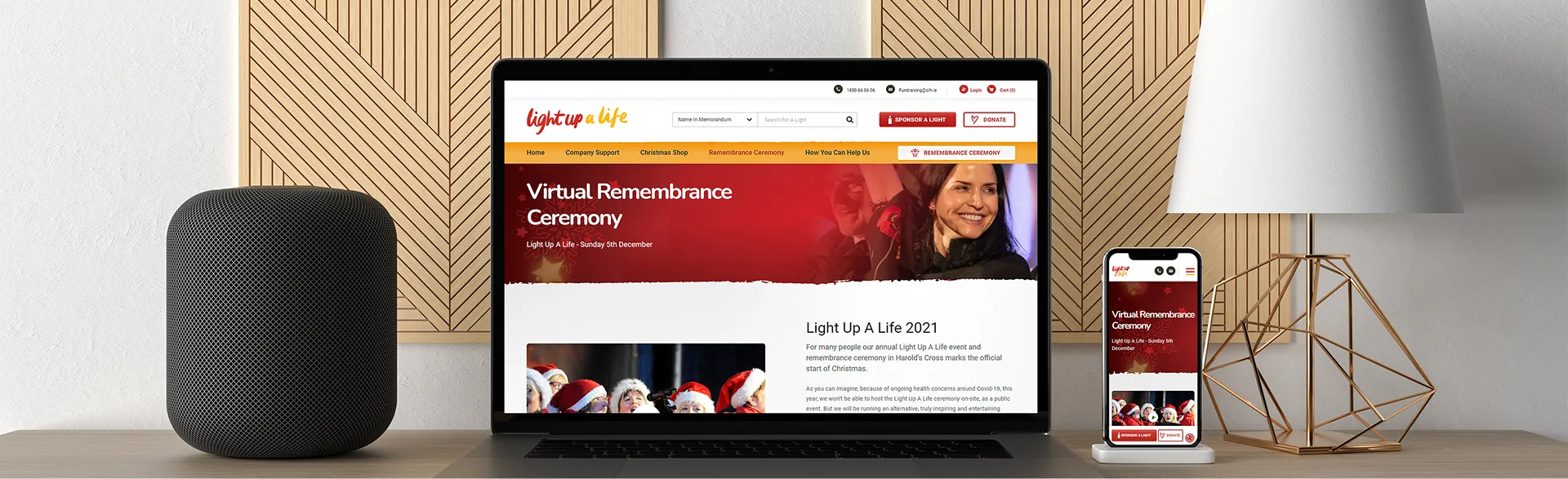 Responsive design - Light Up a Life